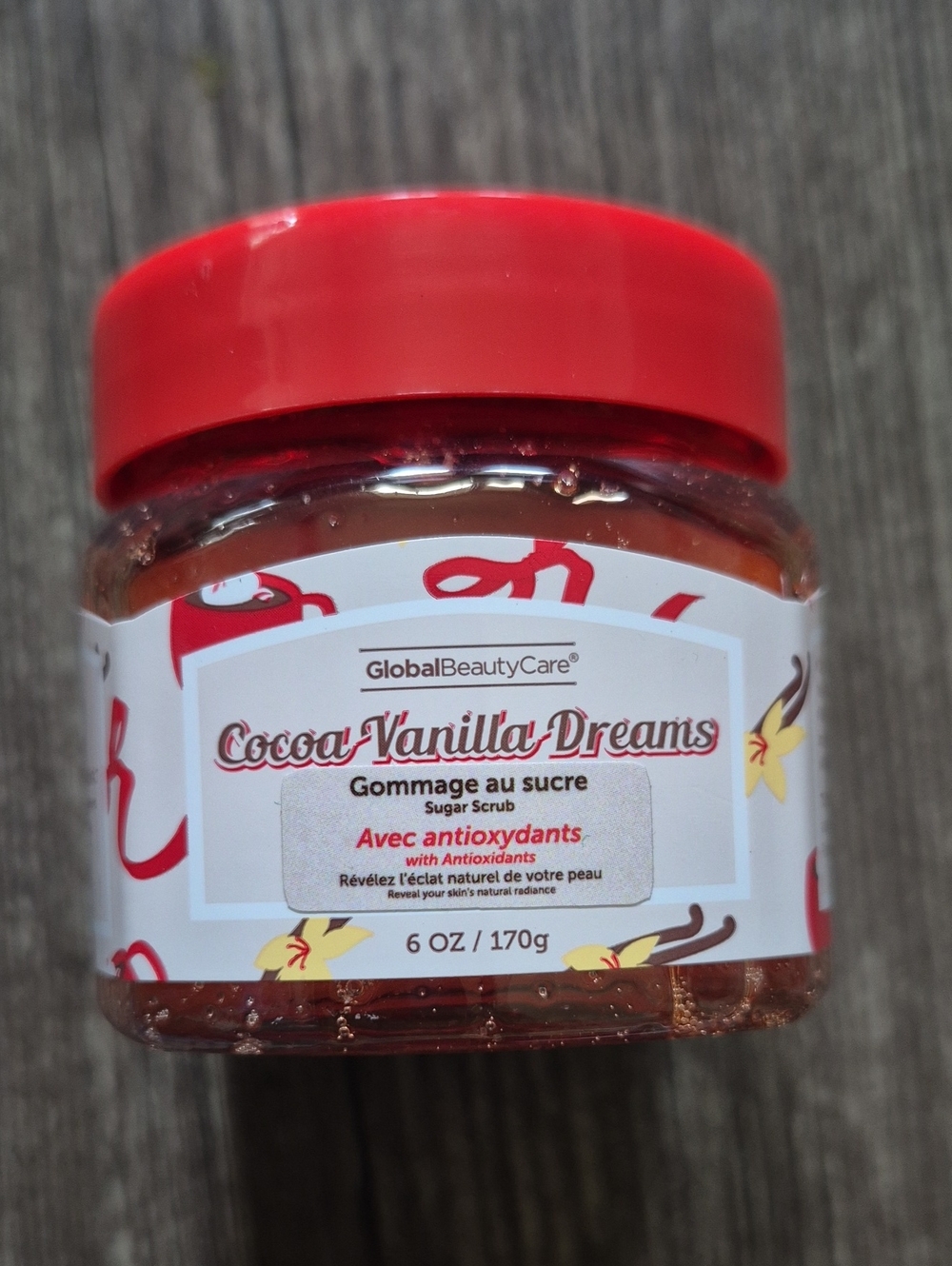 New ! GlobalBeautyCare Cocoa Vanilla Dreams Sugar Scrub